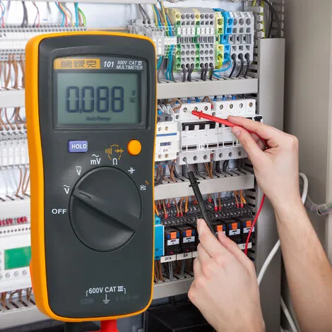 FLUKE F101 Mini Multimètre 600V 6000 Comptes Voltmètre Mesure AC/DC Tension Résistance Capacitance Fréquence Diode Continuité Cycle De Service 4 FLUKE F101 Mini Multimètre 600V 6000 Comptes Voltmètre Mesure AC/DC Tension Résistance Capacitance Fréquence Diode Continuité Cycle De Service – Image 4