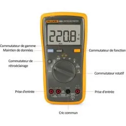 Le Multimètre Numérique FLUKE F15B+ Peut Mesurer La Tension AC/DC, Arrêt Automatique, Livraison Sans Batterie -FLUKE Soldes Magasin 28002725 3