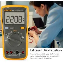 Le Multimètre Numérique FLUKE F15B+ Peut Mesurer La Tension AC/DC, Arrêt Automatique, Livraison Sans Batterie -FLUKE Soldes Magasin 28002725 5
