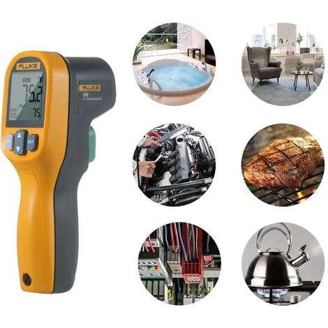 Fluke 59E Thermometre Infrarouge Ir Mini Thermometre Numerique De Poche De Testeur De Temperature 8: 1 Thermometre Pistolet Au Laser Numerique Temperature Ir Gauge -30 ~ 350 Degres C (-22 ~ 662 Degres F) 2 Fluke 59E Thermometre Infrarouge Ir Mini Thermometre Numerique De Poche De Testeur De Temperature 8: 1 Thermometre Pistolet Au Laser Numerique Temperature Ir Gauge -30 ~ 350 Degres C (-22 ~ 662 Degres F) – Image 2