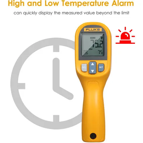 Fluke 59E Thermometre Infrarouge Ir Mini Thermometre Numerique De Poche De Testeur De Temperature 8: 1 Thermometre Pistolet Au Laser Numerique Temperature Ir Gauge -30 ~ 350 Degres C (-22 ~ 662 Degres F) 4 Fluke 59E Thermometre Infrarouge Ir Mini Thermometre Numerique De Poche De Testeur De Temperature 8: 1 Thermometre Pistolet Au Laser Numerique Temperature Ir Gauge -30 ~ 350 Degres C (-22 ~ 662 Degres F) – Image 4