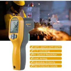 Fluke 59E Thermometre Infrarouge Ir Mini Thermometre Numerique De Poche De Testeur De Temperature 8: 1 Thermometre Pistolet Au Laser Numerique Temperature Ir Gauge -30 ~ 350 Degres C (-22 ~ 662 Degres F) 9 Fluke 59E Thermometre Infrarouge Ir Mini Thermometre Numerique De Poche De Testeur De Temperature 8: 1 Thermometre Pistolet Au Laser Numerique Temperature Ir Gauge -30 ~ 350 Degres C (-22 ~ 662 Degres F) -FLUKE Soldes Magasin 31548780 5