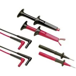Set De Cordons De Mesure De Sécurité Fluke TL220-1 [Banane Mâle 4 Mm - Banane Mâle 4 Mm] 1.50 M Noir, Rouge 1 Set - Noir, Rouge