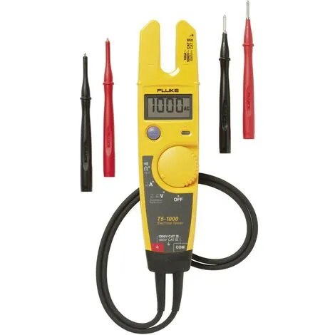 Testeur De Tension à 2 Pôles Fluke T5-1000 CAT III 1000 V LCD, Acoustique 2 Testeur De Tension à 2 Pôles Fluke T5-1000 CAT III 1000 V LCD, Acoustique – Image 2