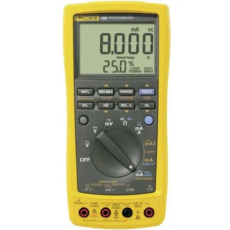 Fluke 3977194 Multimètre Numérique Process CAT III 1000 V, CAT IV 600 V Affichage (nombre De Points): 30000 -FLUKE Soldes Magasin 4417465 1