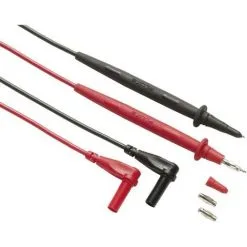 Set De Cordons De Mesure De Sécurité Fluke TL76 [pointe De Test - Banane Mâle 4 Mm] 1.50 M Noir, Rouge 1 Pc(s) - Noir, Rouge